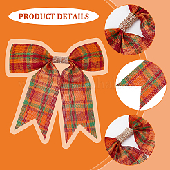 8Pcs 8 Colors Christmas Theme Imitation Linen Bowknot Ornament Accessories&nbsp;DIY-CA0004-34