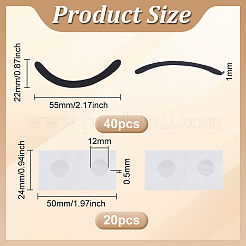 20 Sets Non-Woven Cake Insert Card Decoration&nbsp;AJEW-FG0004-74B