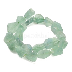 Raw Rough Natural Green Fluorite Beads Strands&nbsp;G-A322-B09-01