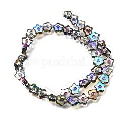 Electroplated Transparent Glass Beads Strands&nbsp;GL-CBA98F0-09C
