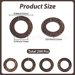 200Pcs Coconut Linking Rings&nbsp;COCO-SC0001-03