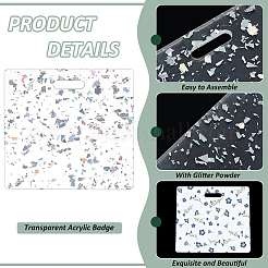 Transparent Acrylic Badge&nbsp;AJEW-WH0554-47A-02