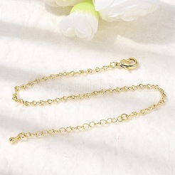 Brass Infinity Link Chain Bracelets for Women&nbsp;BJEW-F531-01G