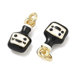 Brass Enamel Pendants&nbsp;KK-F933-17G