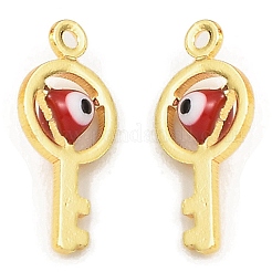 Brass with Enamel Pendants&nbsp;KK-K337-05G