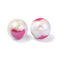 UV Plating Rainbow Iridescent Acrylic Beads&nbsp;X1-OACR-F004-09