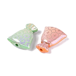 UV Plating Opaque Printed Acrylic Beads&nbsp;OACR-Q202-03