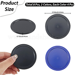 8Pcs 2 Colors Plastic Air Hockey Pucks&nbsp;AJEW-CN0006-59A