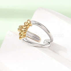304 Stainless Steel Cuff Open Rings for Women&nbsp;SA-CBA82C8-09GP