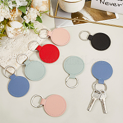 CutHollow 10Pcs 5 Colors PU Leather Keychain&nbsp;KEYC-CL0001-10
