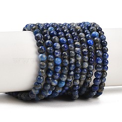 Natural Lapis Lazuli Round Beads Strands&nbsp;G-I181-09-4mm