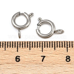 304 Stainless Steel Spring Ring Clasps&nbsp;STAS-B095-05D-P
