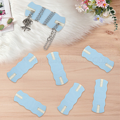 10Pcs Imitation Leather Necklace Anti-Winding Display Cards with Wool&nbsp;AJEW-CL0002-96C
