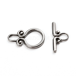Tarnish Resistant 304 Stainless Steel Toggle Clasps&nbsp;STAS-D142-03A-P