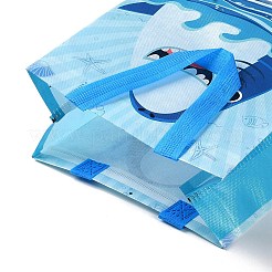 Cartoon Printed Shark Non-Woven Reusable Folding Gift Bags with Handle&nbsp;ABAG-F009-D02