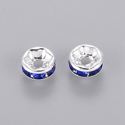 Brass Grade A Rhinestone Spacer Beads&nbsp;RB-A014-Z6mm-05S