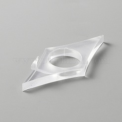 Transparent Acrylic Thumb Bookmark&nbsp;OFST-WH0002-13B