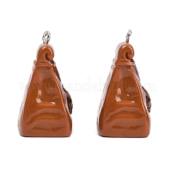 Opaque Resin Pendants&nbsp;RESI-D023-01