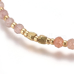 Adjustable Natural Gemstone Braided Bead Bracelets&nbsp;BJEW-L669-B