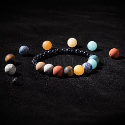 232Pcs 10 Style Natural & Synthetic Gemstone Round Beads&nbsp;G-LS0002-17