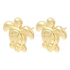 Turtle Brass Stud Earrings&nbsp;EJEW-D352-04G