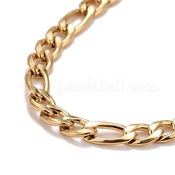 Ion Plating(IP)  304 Stainless Steel Chain Necklaces&nbsp;X-NJEW-A002-06G