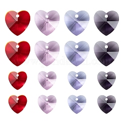 240Pcs 8 Style Romantic Valentines Ideas Glass Charms&nbsp;GLAA-LS0001-06