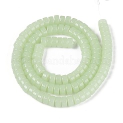 Imitation Jade Glass Beads Strands&nbsp;GLAA-N026-3x6mm-J03