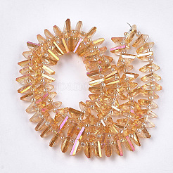 Electroplate Glass Beads Strands&nbsp;EGLA-S176-05A-B04