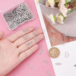 200Pcs 2 Style 304 Stainless Steel Linking Rings&nbsp;STAS-DC0007-72