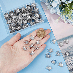 300Pcs 304 Stainless Steel Beads Cap&nbsp;STAS-UN0056-66
