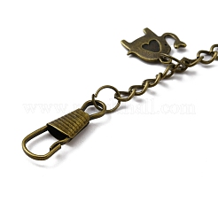 Tibetan Style Alloy Keychains&nbsp;KEYC-WH0025-030