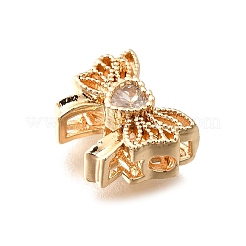 Brass Glass Beads&nbsp;KK-M318-41G-01