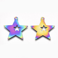 Ion Plating(IP) 201 Stainless Steel Pendants&nbsp;STAS-R114-023