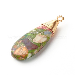 Natural Regalite/Imperial Jasper/Sea Sediment Jasper Pendants&nbsp;PALLOY-JF00874