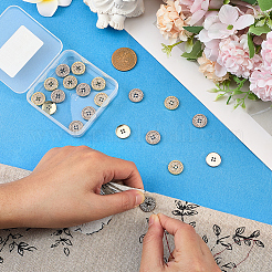 20Pcs 2 Colors Alloy Buttons&nbsp;BUTT-GF0004-09