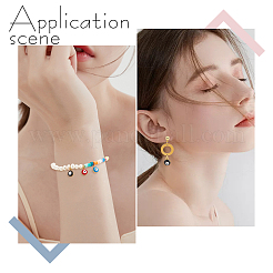 50Pcs 10 Colors Brass Enamel Charms&nbsp;KK-BBC0003-66