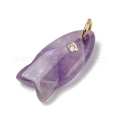 Natural Amethyst Pendants&nbsp;X-G-A297-01G-11