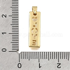 Brass Pendants&nbsp;KK-C263-23F-G