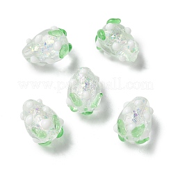 Handmade Foil Lampwork Bumpy Beads Strands&nbsp;FOIL-Z001-05E