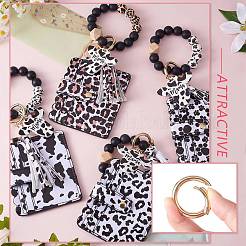 Leather Wristlet Keychain Bracelet Wallet for Women&nbsp;JX632B