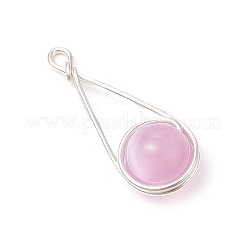 Natural Selenite Pendants&nbsp;PALLOY-TA00209-02