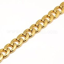 304 Stainless Steel Curb Chain/Twisted Chain Necklaces&nbsp;STAS-A028-N127G