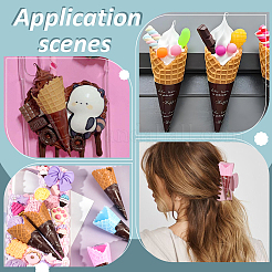 100Pcs 5 Colors PVC Plastic Simulation Ice Cream&nbsp;AJEW-OC0015-15