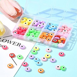 128Pcs 8 Colors Opaque Printed Acrylic Beads&nbsp;MACR-FS0001-94