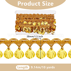 Polyester Fringe Lace Trims&nbsp;SRIB-WH0011-302