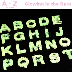 26Pcs 26 Styles Luminous Resin Pendants&nbsp;RESI-FS0001-98