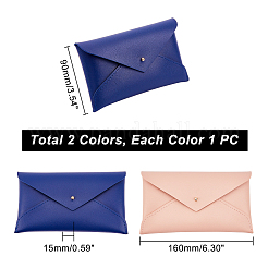 2Pcs 2 Colors PU Imitation Leather Envelope Glasses Bag&nbsp;FIND-GA0002-73