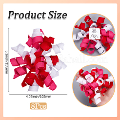 8Pcs Polyester Ribbon Bows&nbsp;DJEW-SP0001-05A