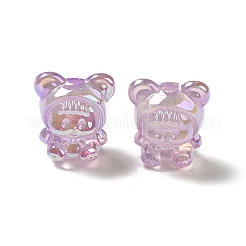 UV Plating Rainbow Iridescent Acrylic Beads&nbsp;LS-PACR-M002-01D